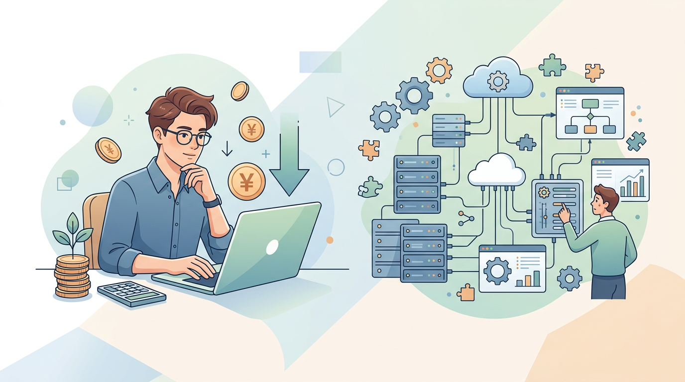 デメリット：初期費用と環境構築の複雑さ